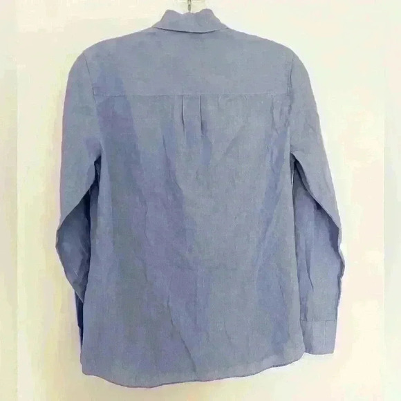 J.Crew Boys Size 2 Button Down Blue Shirt - Picture 2 of 4